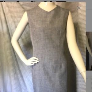 Sleeveless Shift, Blue-Grey, Vintage Vogue Dress